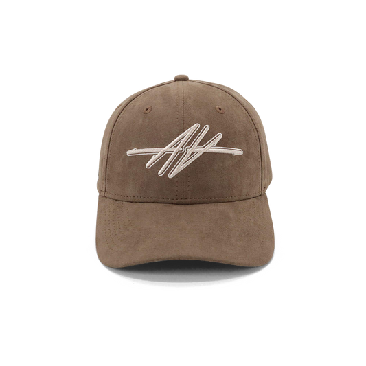 Taupe Suede Double A Cap